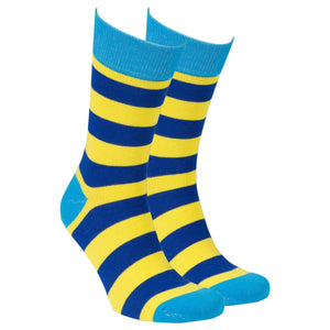 Men's Lemon Sky Stripe Socks Orchid Erebus