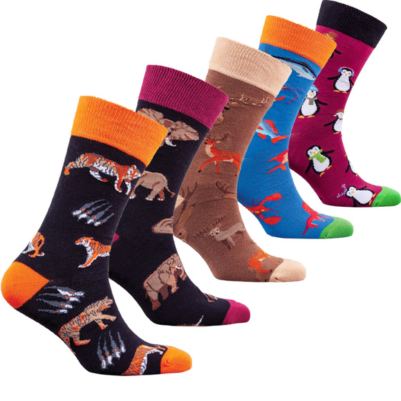 Men's Animal Planet Socks Orchid Erebus