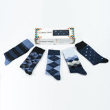 Men's Azure Mix Set Socks Orchid Erebus