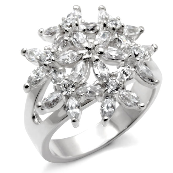 31820 High-Polished 925 Sterling Silver Ring with