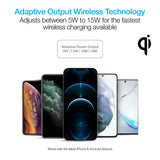 Naztech Smart Grip Wireless Charging Car Mount Black