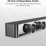 Norcent KB2020 Black Mamba Series 25" 120W Bluetooth Sound Bar