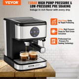 VEVOR Espresso Machine, 15 Bar Coffee/Espresso Maker Lavender Windroot