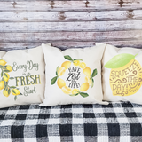 Squeeze the Day Pillow Cover