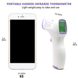 LCD Screen Digital No-Contact Forehead Infrared Thermometer Pink Iolaus