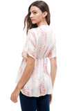 Flowy V-Neck Top with Relaxed Fit Indigo Arrowwood