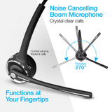 Naztech N980 BT Over-the-Head Headset with Base