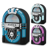 Victor BLVD Mini Bluetooth Jukebox with Multicolor LED Lighting Sky Iapetus