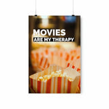 Movies Are My Therapy Poster Yellow Pandora