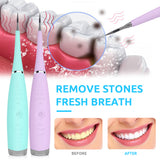 Electric Sonic Dental Calculus Plaque Remover Tool Pink Iolaus