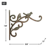 Birds Cast Iron Planter Bracket