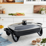 Presto 16-Inch Extra Large Non-Stick Skillet with Glass Lid Sky Iapetus