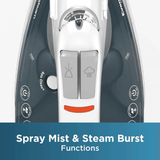 Black & Decker One Step Steam Iron with EvenSteam Stainless Steel Sole