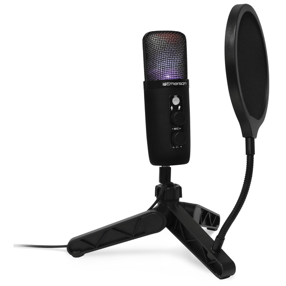 Emerson USB Gaming and Streaming Condenser Microphone