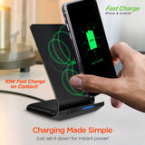 HyperGear Wireless Fast Charging Stand Black