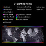Gaming World Map 1 Touch Light Up Desk Mat - 14 Light Modes