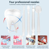 Cordless Water Dental Flosser Rechargeable Pink Iolaus