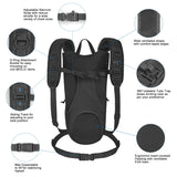 Tactical Hydration Backpack with 2.5L Bladder & Thermal Insulation