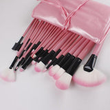 Sculptor 32 Piece High Quality Wooden Makeup Brush Set Salmon Lucky