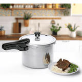 Presto 8-Quart Polished Aluminum Pressure Cooker Sky Iapetus