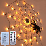 Halloween ELED Spider Web String Light 5v Remote Control