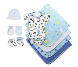 Newborn Baby Boys 8 Pc Layette Baby Shower Gift Emerald Clover