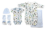 Newborn Baby Boys 6 Pc Layette Baby Shower Gift Emerald Clover