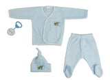 4-Piece Fleece Set - Blue