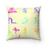 Yoga Sanctuary Square Pillow Yellow Pandora