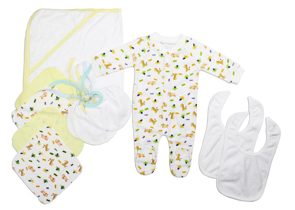 Newborn 11 Piece Layette Set Emerald Clover