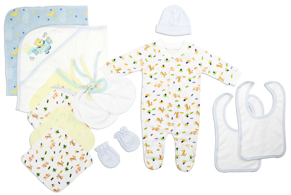 Newborn Baby Boys 14 Pc Layette Baby Shower Gift