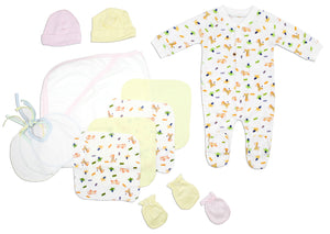 Newborn Baby Girls 13 Pc Layette Baby Shower Gift