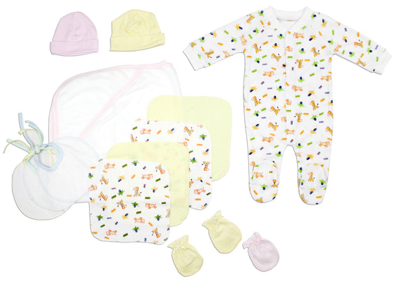 Newborn Baby Girls 13 Pc Layette Baby Shower Gift