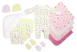 Newborn Baby Girls 14 Pc Layette Baby Shower Gift Emerald Clover