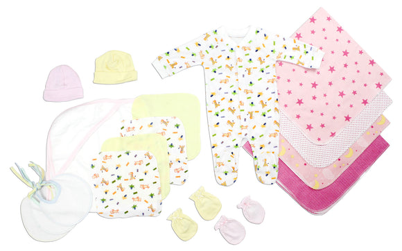 Newborn Baby Girls 15 Pc Layette Baby Shower Gift
