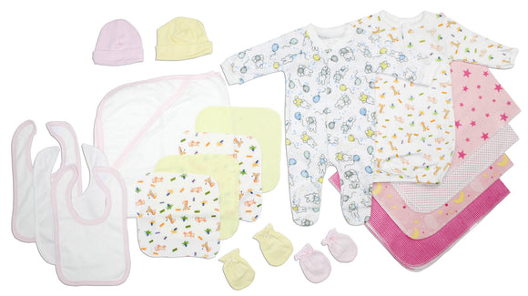 Newborn Baby Girls 18 Pc Layette Baby Shower Gift