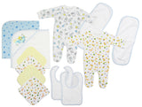 Newborn Baby Boys 16 Pc Layette Baby Shower Gift Emerald Clover
