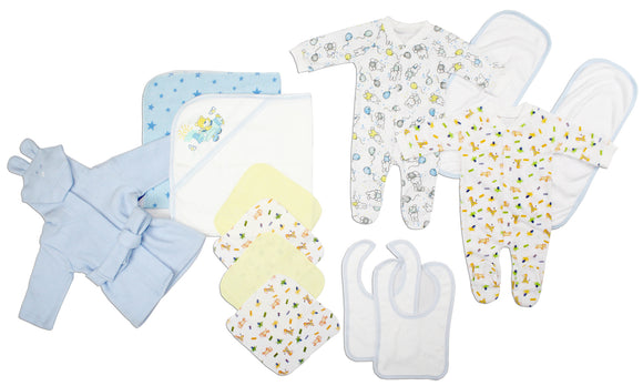 Newborn Baby Boys 14 Pc Layette Baby Shower Gift