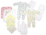 Newborn Baby Girls 16 Pc Layette Baby Shower Gift Emerald Clover