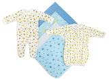 Newborn Boys 6 Piece Layette Set Emerald Clover