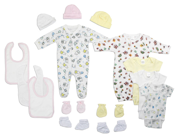 Newborn Baby Girls 15 Pc Layette Baby Shower Gift