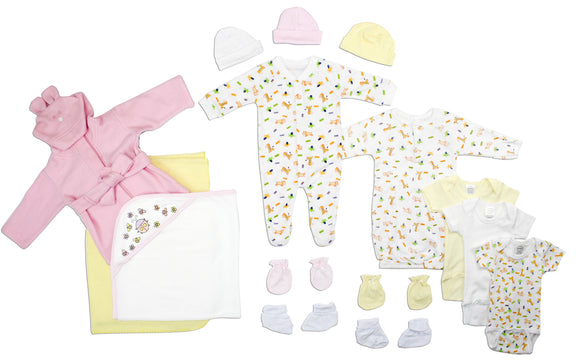 Newborn Baby Girls 15 Pc Layette Baby Shower Gift