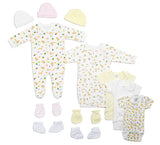 Newborn Baby Girls 12 Pc Layette Baby Shower Gift Emerald Clover