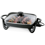 Presto 16-Inch Extra Large Non-Stick Skillet with Glass Lid Sky Iapetus