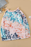 Waves Tie Dye Cold Shoulder Top