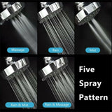 Shower Heads Handheld Adjustable High Pressure Spray
