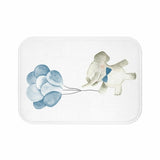 Baby Elephant Holding Balloons Mat Home Accents Yellow Pandora