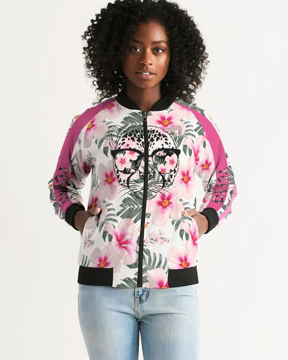 TROPICS OF OZ - INTO THE WILD Women's Bomber Jacket Beige Snowdrop