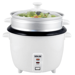 Better Chef 10-Cup - 20-Cup Cooked - Non-Stick Rice Cooker with Steame
