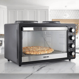 Better Chef Toaster Oven Broiler with Dual Element Solid Burners
